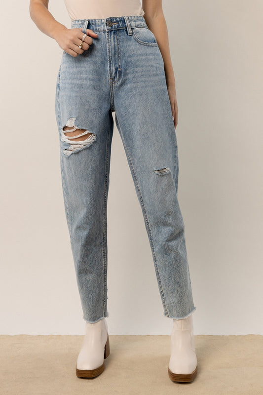Vick Distressed Mom Jeans - FINAL SALE